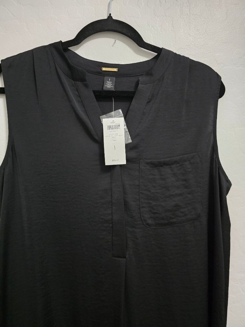 Chicos Black Label Sleeveless Dress Size 1/Medium Cottage Fairy Goth Classy - Picture 7 of 12